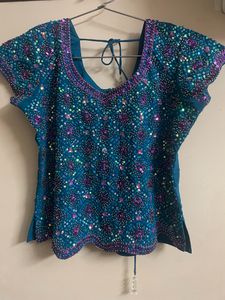 Blue Ghagra Choli