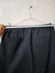 Westside Black Elastic Waist Formal Trousers