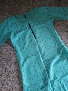 Blue Kurti with Pattern