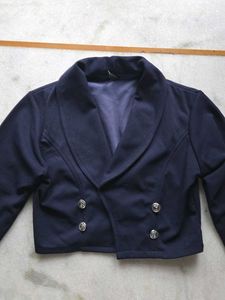 COMBO Navy Blue Bodycon Dress, Cropped Blazer Se