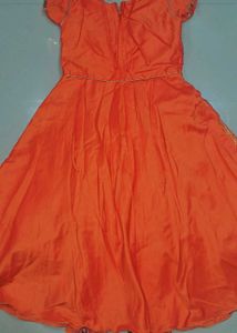 Orange Party Dress