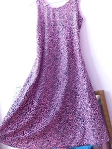 Patterned Midi Dress