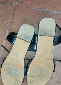 Black Criss Cross Flats