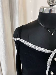 Black Korean Lace Top