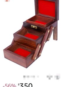 Small Wooden Jewellery storage Box