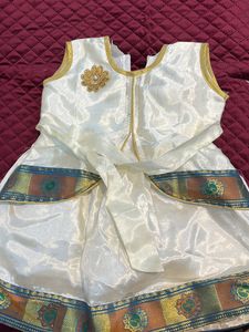 Kasavu Frock For 1-2 Year Old