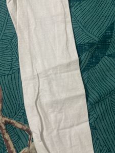 White Cotton Leggings