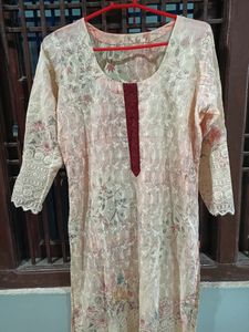 Floral Lace Kameez