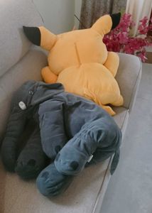 New Pikachoo And Elephant Soft Toys
