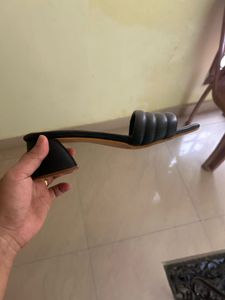 Black Pentacia Heeled Sandals