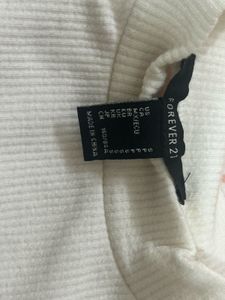 White Long Sleeve Top