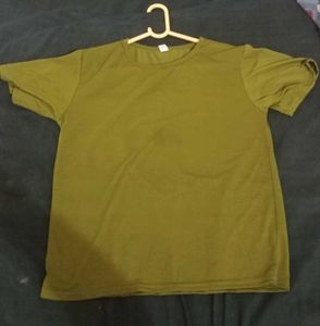 Olive Green Basic Tee