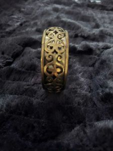 Vintage Ornate Gold-Tone Bangle