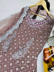 New Designer Partywear Top Pallazo &amp; Dupatta Set