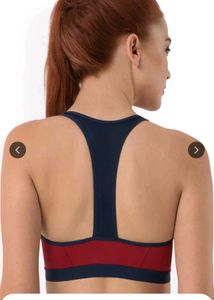 Amante Brand Sports Bra With Front Zip
