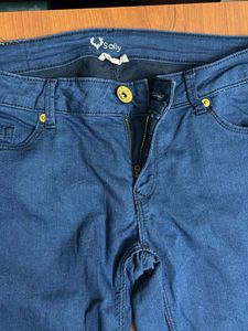 Blue Capri Jeans