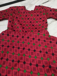 Cute Red anarkali Dress