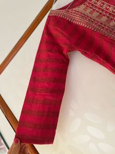 Red Kurta Pent Set