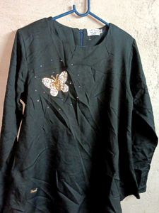 Beautiful Party Designer Stylish Top Black