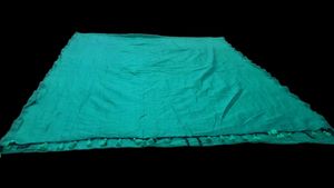 Solid Pure Khadi Cotton Saree With Tassels Attache