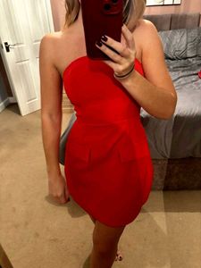 Bandeau Strapless Mini Dress