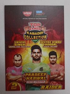Top Ramen Pro kabaddi League Cards