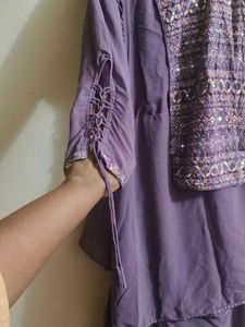 Elegant Purple Kurta Set