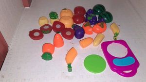 Pack Of Toys Fruits And Vegetables For Kids