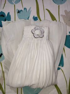 Off White Flare Skirt