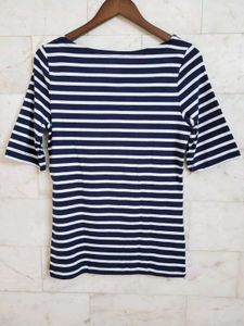 Gap Blue &amp; White Striped Top