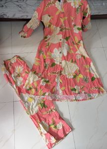 Floral Print Kurta Set