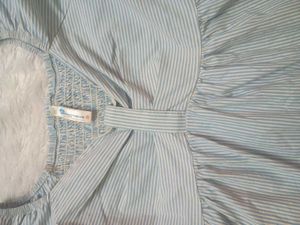 Striped Puff Sleeve Top