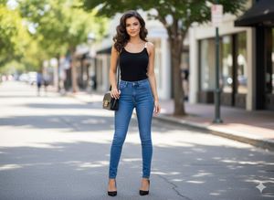 Black tank top