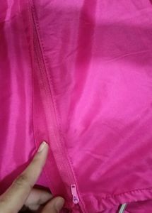 Pink Embroidered Party Dress