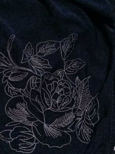 Striped Tunic with Floral Detail