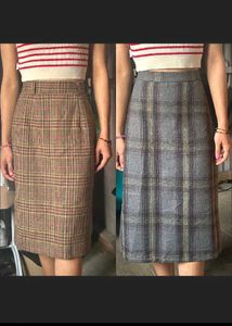 Combo Of Korean Checked Skirt