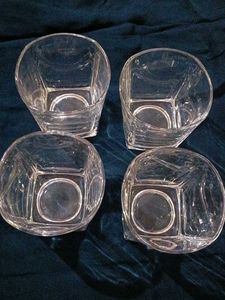 Set of 4 Square Glasses