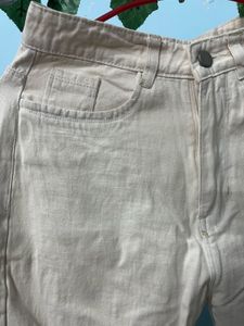 Off-White Wide Leg Jeans