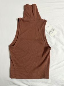 NWT Zara Brown Turtleneck Top