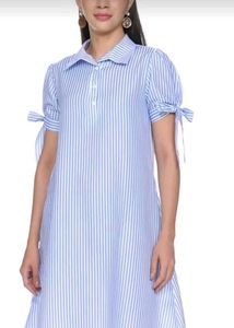 Blue & White Strips Dress