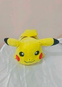 Cute Lying Pikachu Plush Toy – Soft Pokemon Sleepi