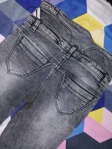 Stylish Grey Denim Jeans