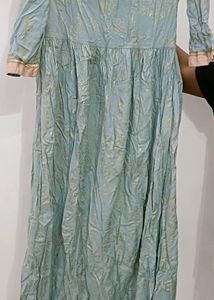 New Blue Embroidered Kurti