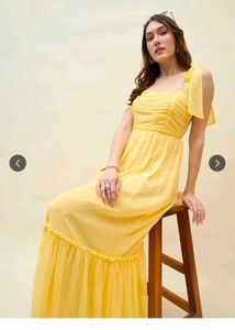new Yellow Maxi Sundress