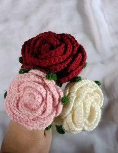 Crochet Rose Bouquet
