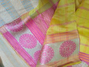 Yellow Saree For Haldi Occasion In Good Condition
