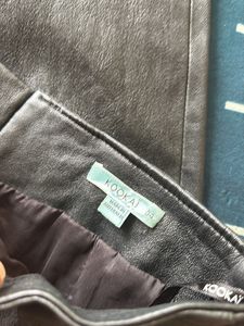 Vintage Leather Pencil Skirt