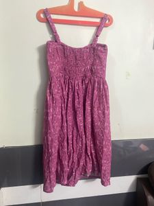 Pink Patterned Dress