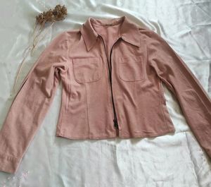 Suede Cropped Jacket