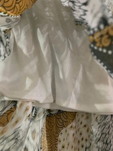 Nude Printed Short Frock